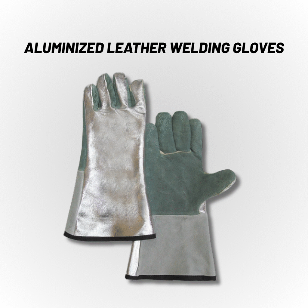 Techmro Inc Aluminized Leather Welding Gloves - Industrial Safety Gear