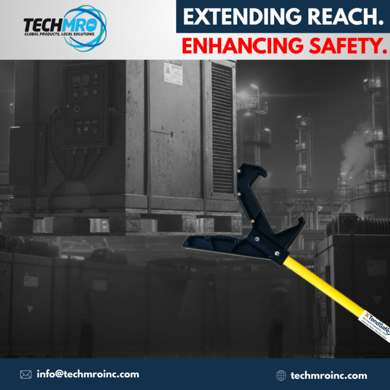 Enhance refinery safety with Techmroinc’s no-touch push-pull tool. Designed to extend reach, reduce hand injuries, and improve control in petrochemical operations.