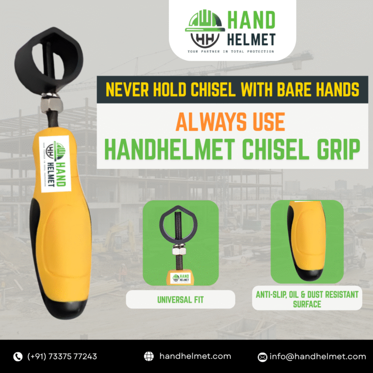 Never hold a chisel with bare hands. Learn how a chisel grip tool improves construction hand safety, control, precision, and injury prevention.