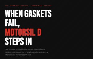 Arexons Motorsil D RTV Silicone Sealant for Industrial Sealing