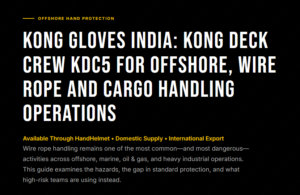 Kong Glove India: KONG Deck Crew KDC5 for Offshore Wire Rope, Marine & Cargo Handling Safety